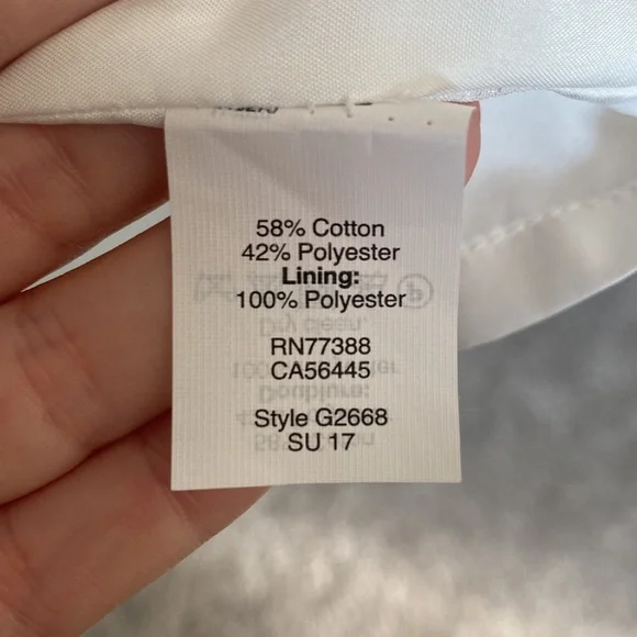 J.Crew white and navy dress - Picture 6 of 6